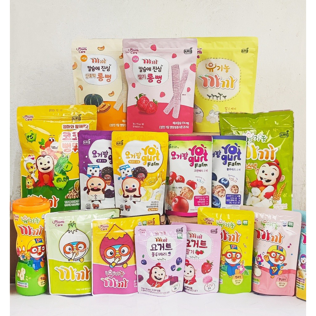 Bánh Gạo Lứt Canxi Thanh dài Mom's Care cho bé ăn dặm từ 6 tháng tuổi