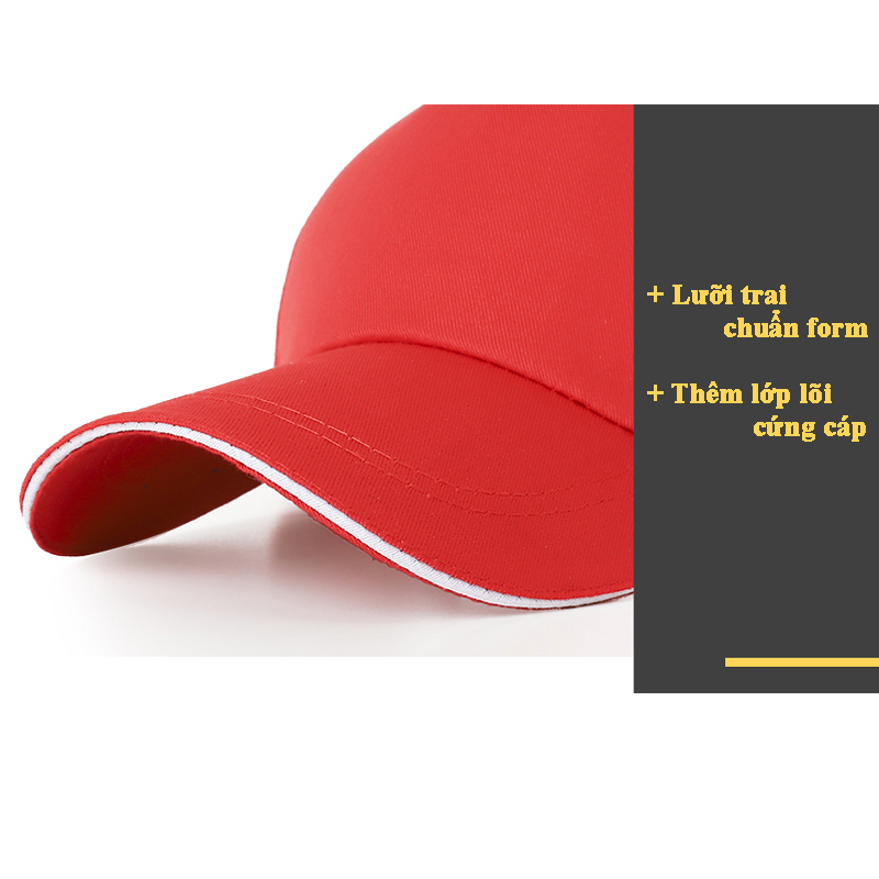 Mũ Lưỡi Trai – MS01 – Mũ Thể Thao Trơn