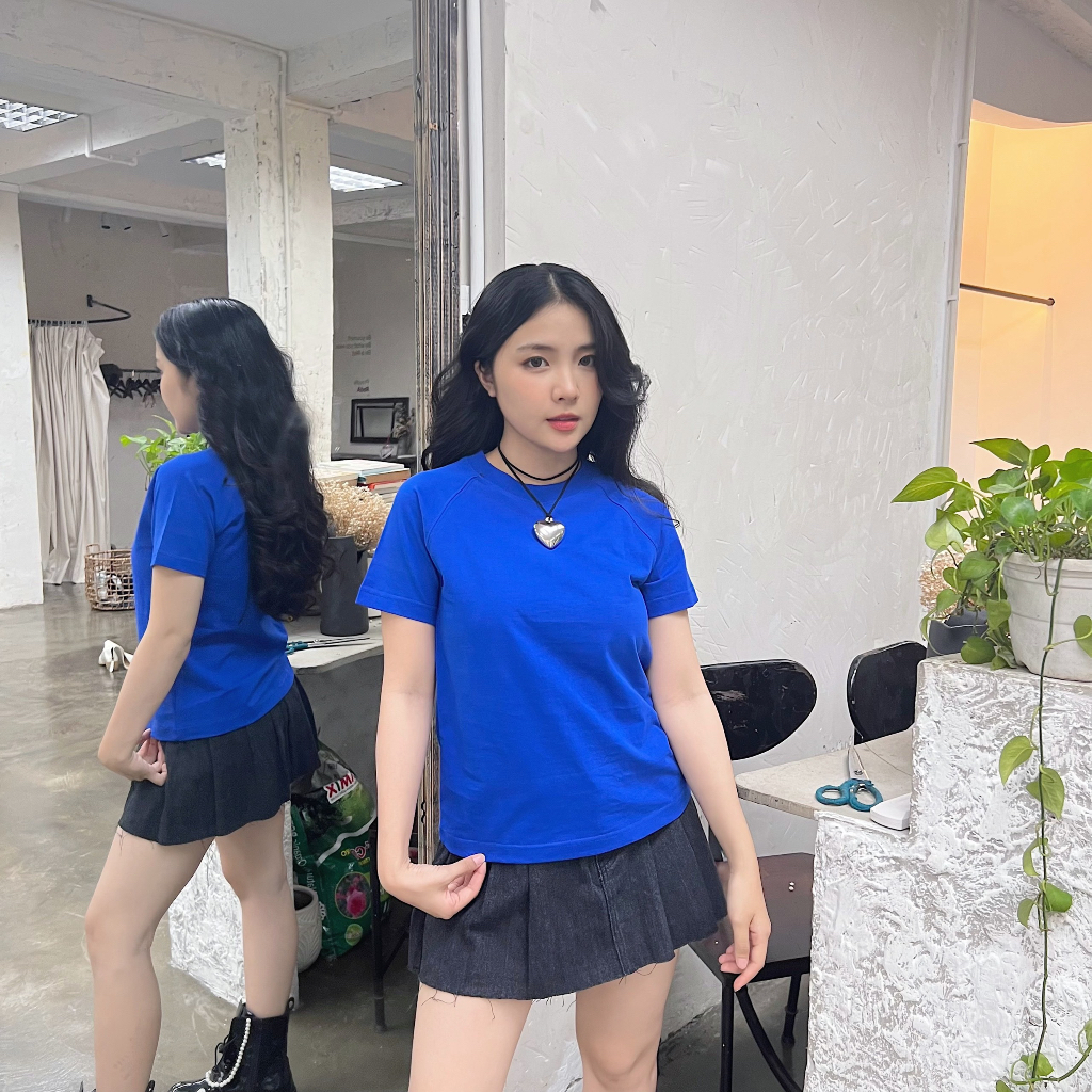Áo thun Babytee Raglan 250GSM 100% Cotton 2c Mềm Mịn