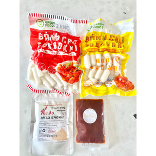 [Tokbokki.com] [COMBO 4 Món] Bánh Gạo Tokbokki Hàn Quốc nhân Phô Mai sốt cay