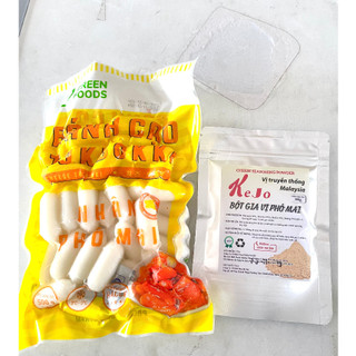 [Tokbokki.com] [COMBO 0,5-1kg + 100g ]  Bánh Gạo Nhân Phô Mai Tokbokki Hàn Quốc và Bột Phô Mai Tornado cực ngon.