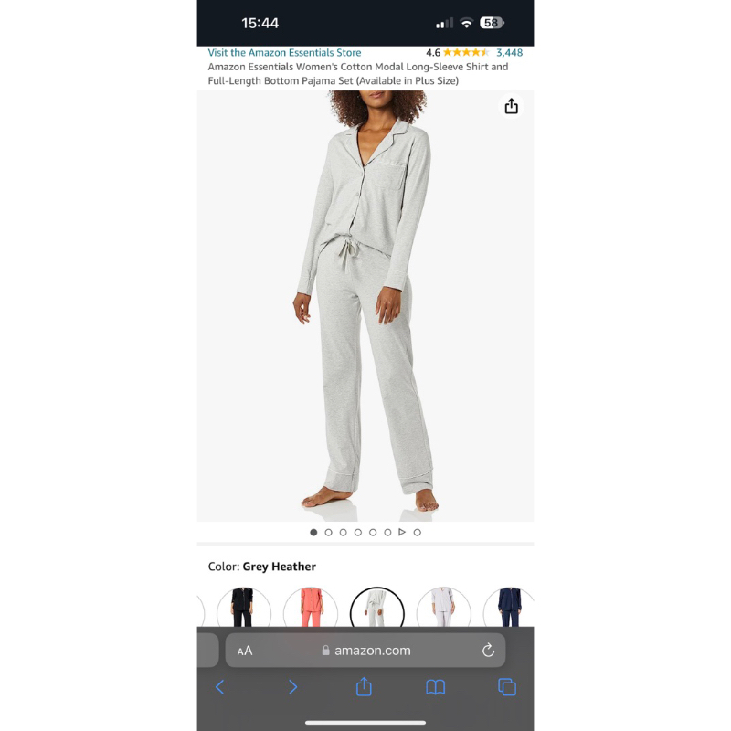 Bộ cotton mặc nhà hãng Amazon essentials dư xịn