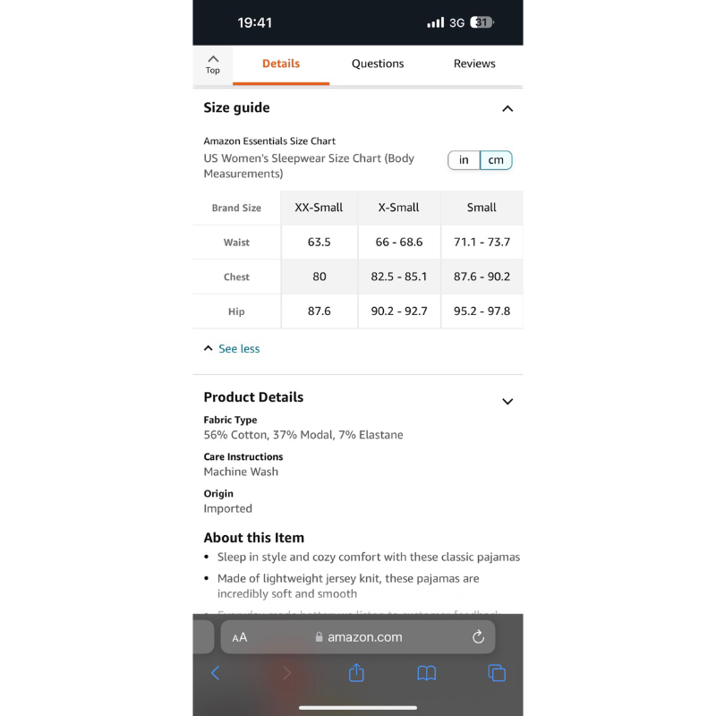 Bộ cotton mặc nhà hãng Amazon essentials dư xịn