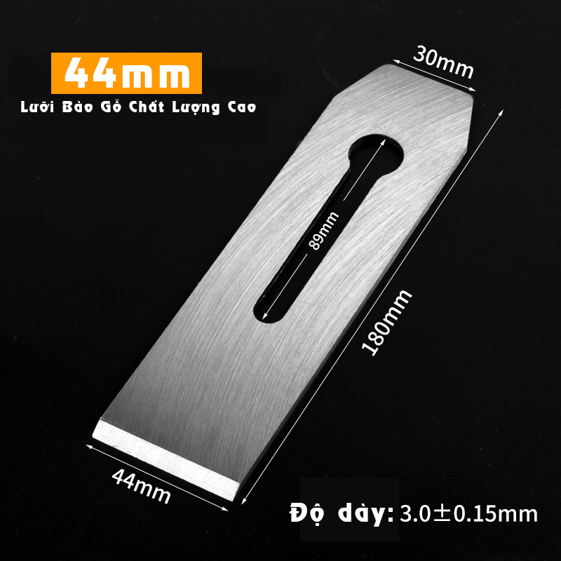 Lưỡi Bào Gỗ Cầm Tay Bằng Thép Nung Siêu Cứng Sắc Bén 44mm