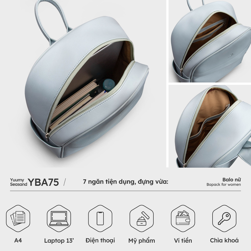 Balo nữ công sở thời trang da cao cấp YUUMY YBA75