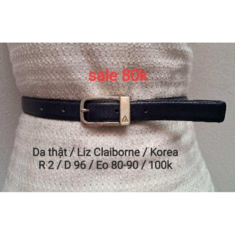 Dây lưng si/2hand da thật