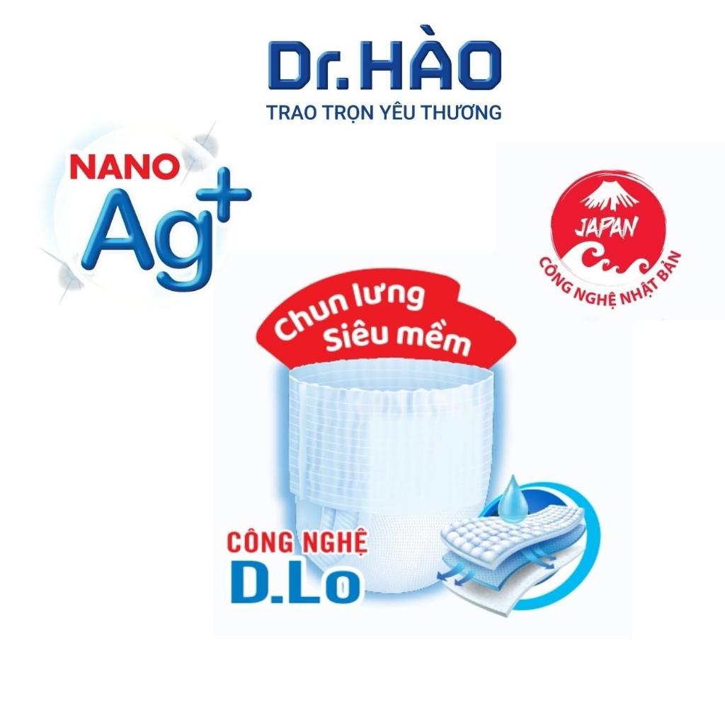 (Combo 2 gói)Tã quần người lớn Dr.Hào size L  bỉm quần cho người già , người bệnh tả quần  siêu thấm khô thoáng