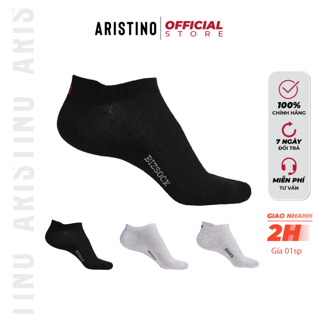 Tất nam ARISTINO Bizsock BZS00508 cổ ngắn kháng khuẩn khử mùi chống hôi chân