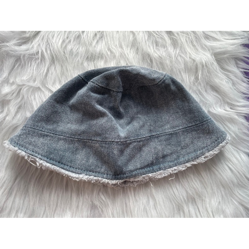 Pass nón bucket denim màu xanh vừa