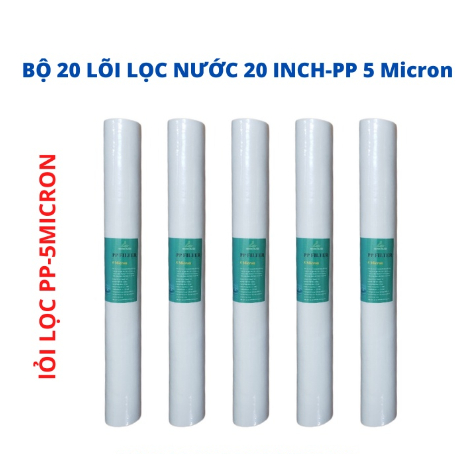 Lõi bông 20 inch, lõi PP 20inch lọc thô đầu nguồn