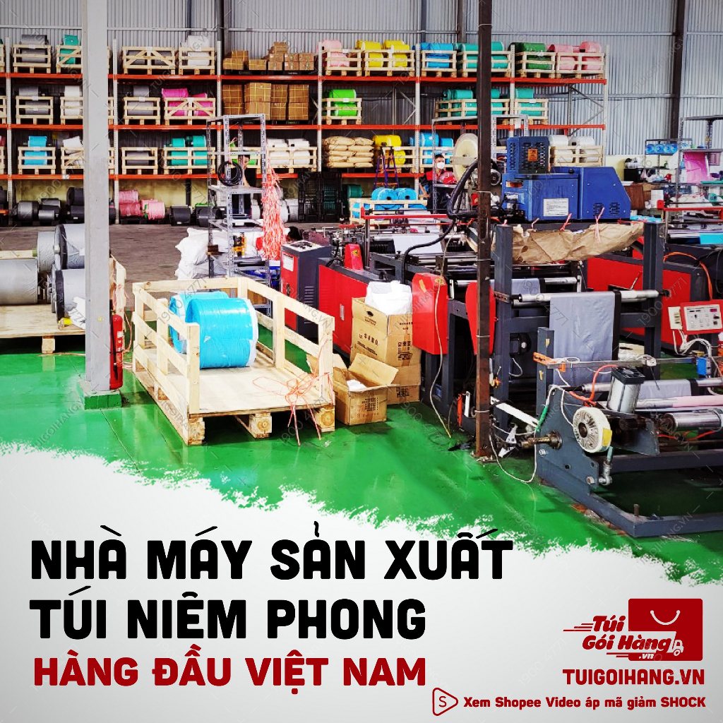 Túi Gói Hàng Niêm Phong 15x20, 20x30, 20x35 TUIGOIHANGVN Cuộn 100 Cái Có Keo Dán - - In Logo Từ 10 Cuộn