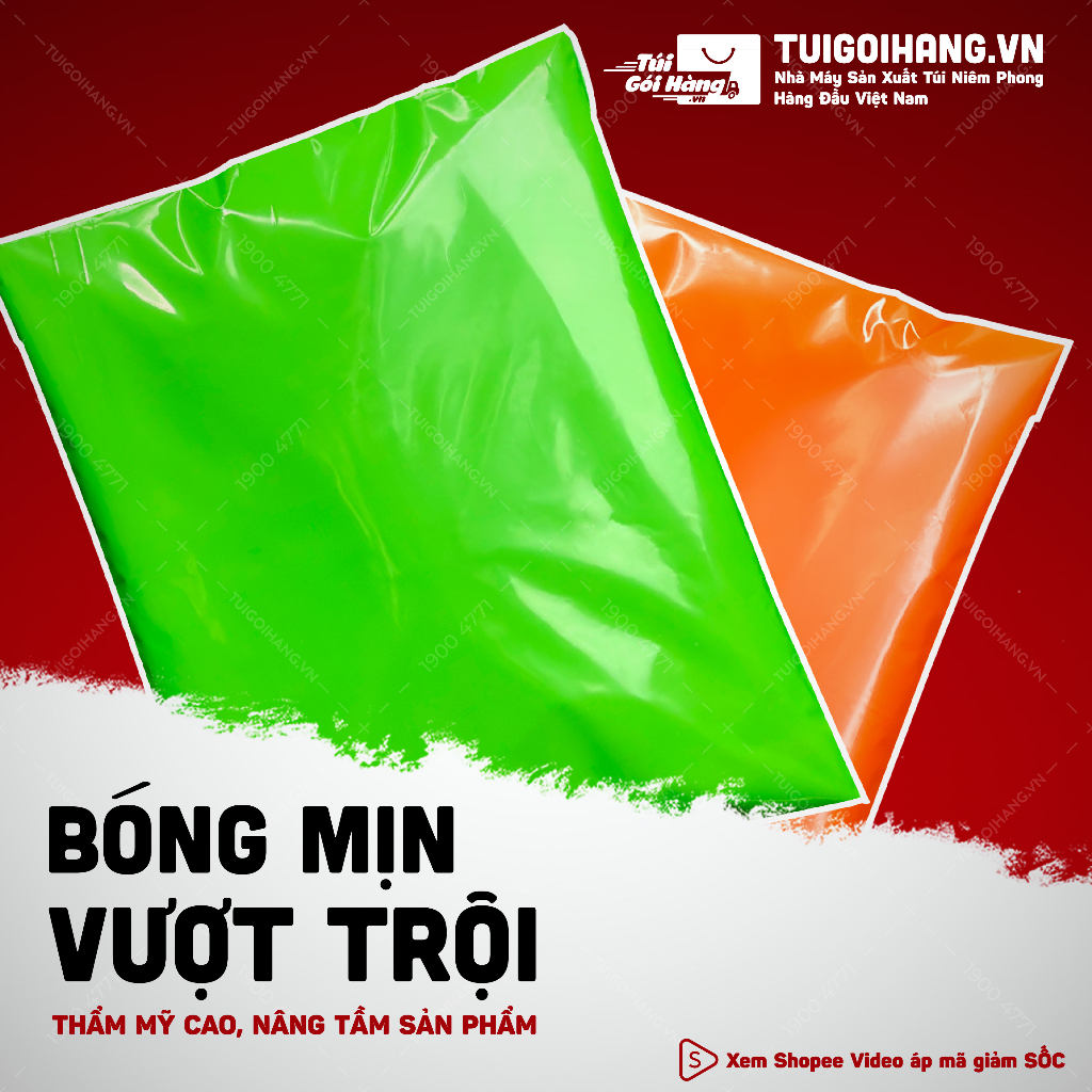 Túi Gói Hàng Niêm Phong 15x20, 20x30, 20x35 TUIGOIHANGVN Cuộn 100 Cái Có Keo Dán - - In Logo Từ 10 Cuộn