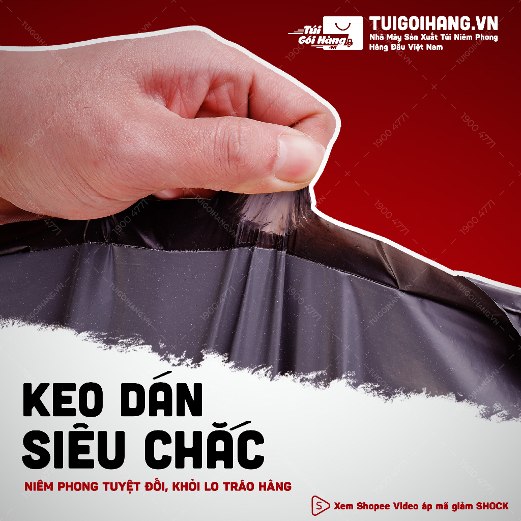 Túi Gói Hàng Niêm Phong 15x20, 20x30, 20x35 TUIGOIHANGVN Cuộn 100 Cái Có Keo Dán - - In Logo Từ 10 Cuộn