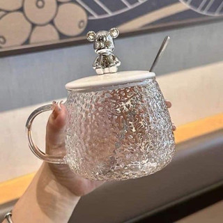 cốc gấu kèm thìa set 2 chiếc