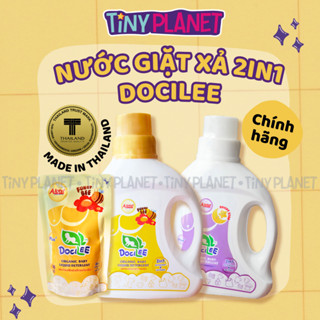 GIÁ DÙNG THỬ Nước giặt xả quần áo Docilee Organic cho bé sơ sinh 2 trong 1