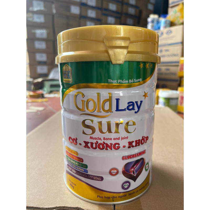 Sữa Goldlay Sure hỗ trợ cơ xương khớp 900g Date mới 2025