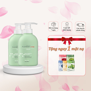 Combo dầu gội, dầu xả nước hoa muối biển Flowery LADY 500ml