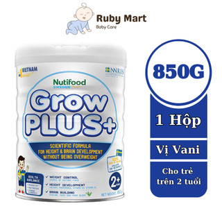 [Date 5/25] Sữa Bột Grow Plus Trắng cho trẻ béo phì 850G (trẻ 2 tuổi trở lên) giúp bé phát triển toàn diện