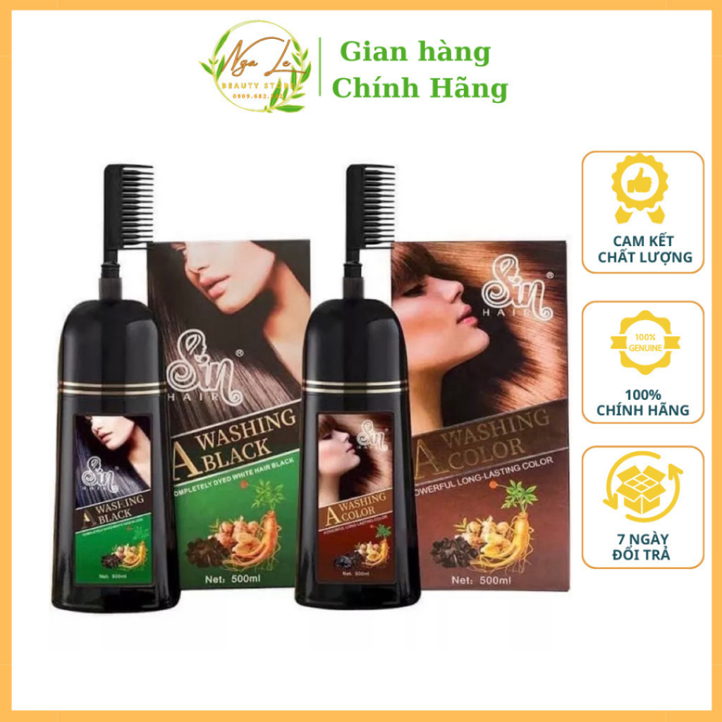 Dầu Gội Phủ Bạc SIN HAIR Chính Hãng Nhật Bản 500ml