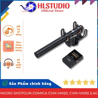  Micro Shotgun Comica CVM-VM20 CVM-VM30 VM40  VM40 Combo 2.4G Chính Hãng Chất Lượng Cao HL Studio 