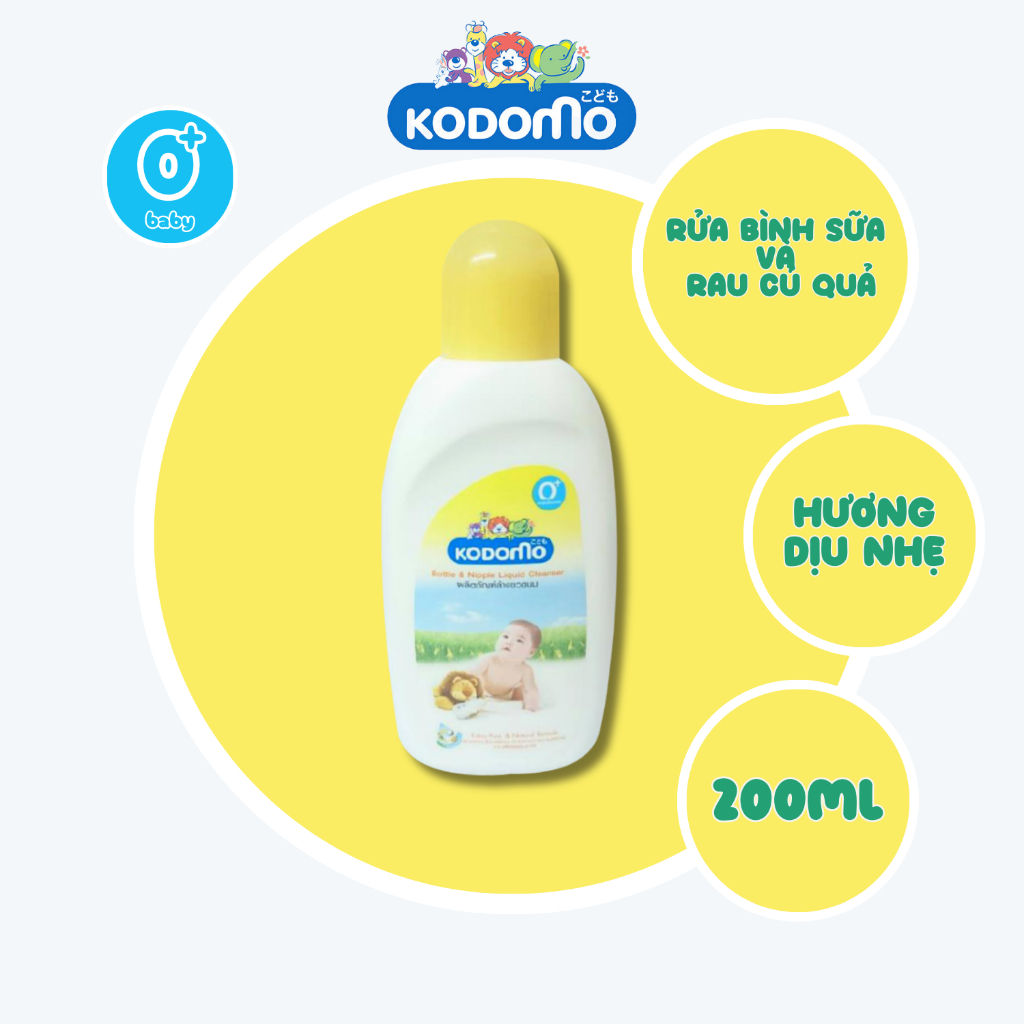 NƯỚC RỬA BÌNH SỮA VÀ RAU CỦ QUẢ KODOMO