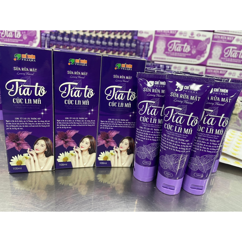 Sữa Rửa Mặt Tía Tô Cúc La Mã 100ml