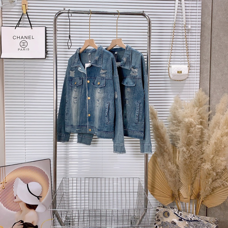 ÁO KHOÁC BÒ RÁCH