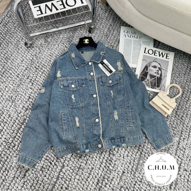 ÁO KHOÁC BÒ RÁCH