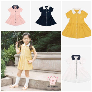 Bubaby váy ngắn tay cổ polo cúc giữa - ponie bpn5303sn