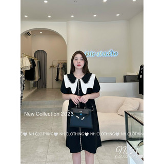 Váy cổ phối viền ren sm