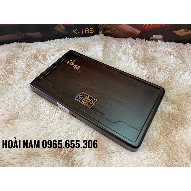 Khay Trà Gỗ Hồng mộc nguyên khối Cao Cấp - Hàng Nguyên Khối