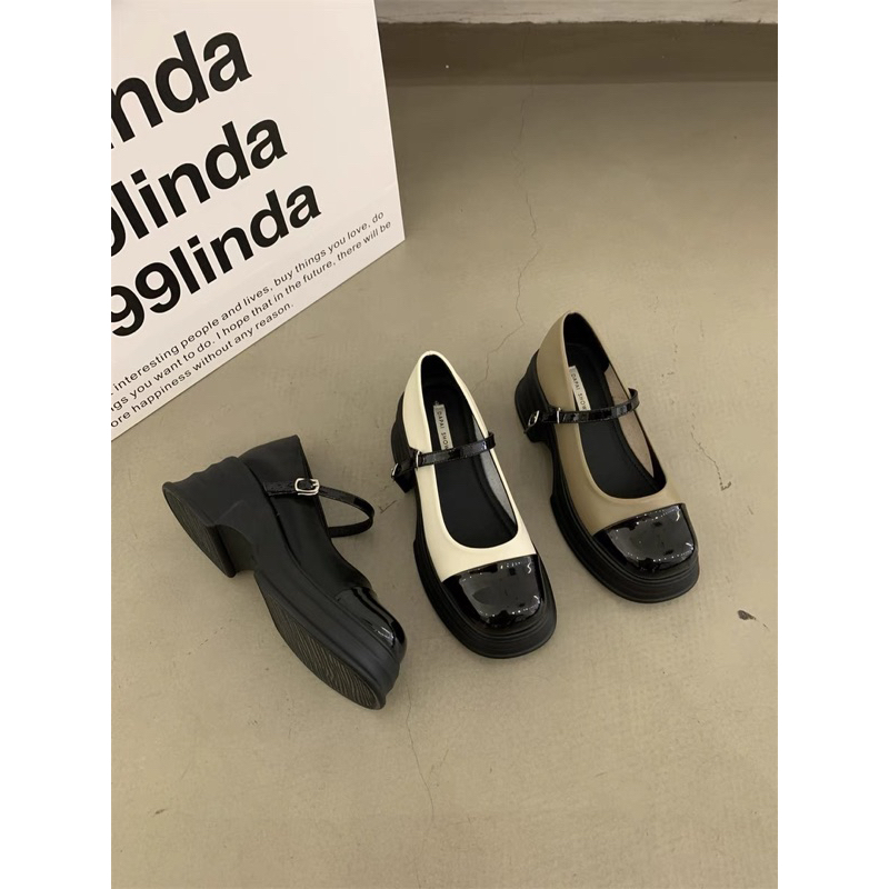 Giày marry jane pha mũi 5cm