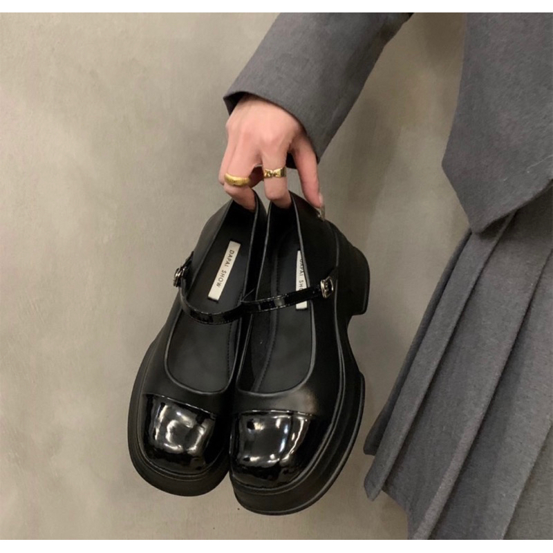 Giày marry jane pha mũi 5cm