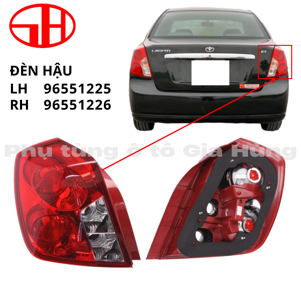 Đèn hậu cho xe ô tô LACETTI bản EX/MAX đời 2002-2008