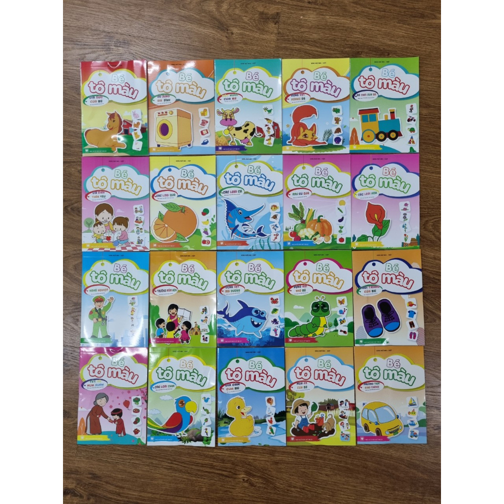 Tập Tô 20 cuốn cho bé