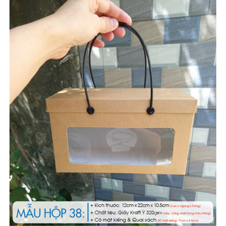 Combo 25 cái - hộp ngang nắp rời - hộp số 38