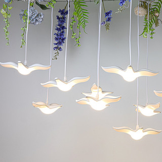 Bộ đèn led 10 chim Hải Âu thả trần trang trí