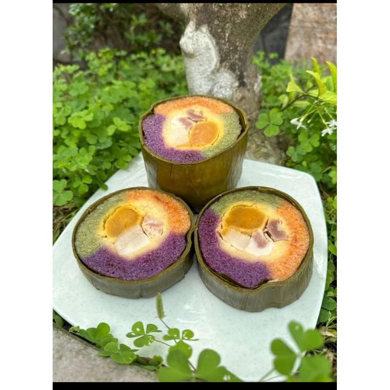 Bánh Tét Trà Cuôn 3 Màu Đòn 1,2kg1,5kg