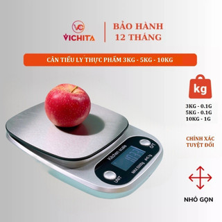 Cân thực phẩm tiểu ly điện tử siêu chính xác High Precision dải cân 10kg/1g,cân điện tử nhà bếp mini,độ chính xác cao