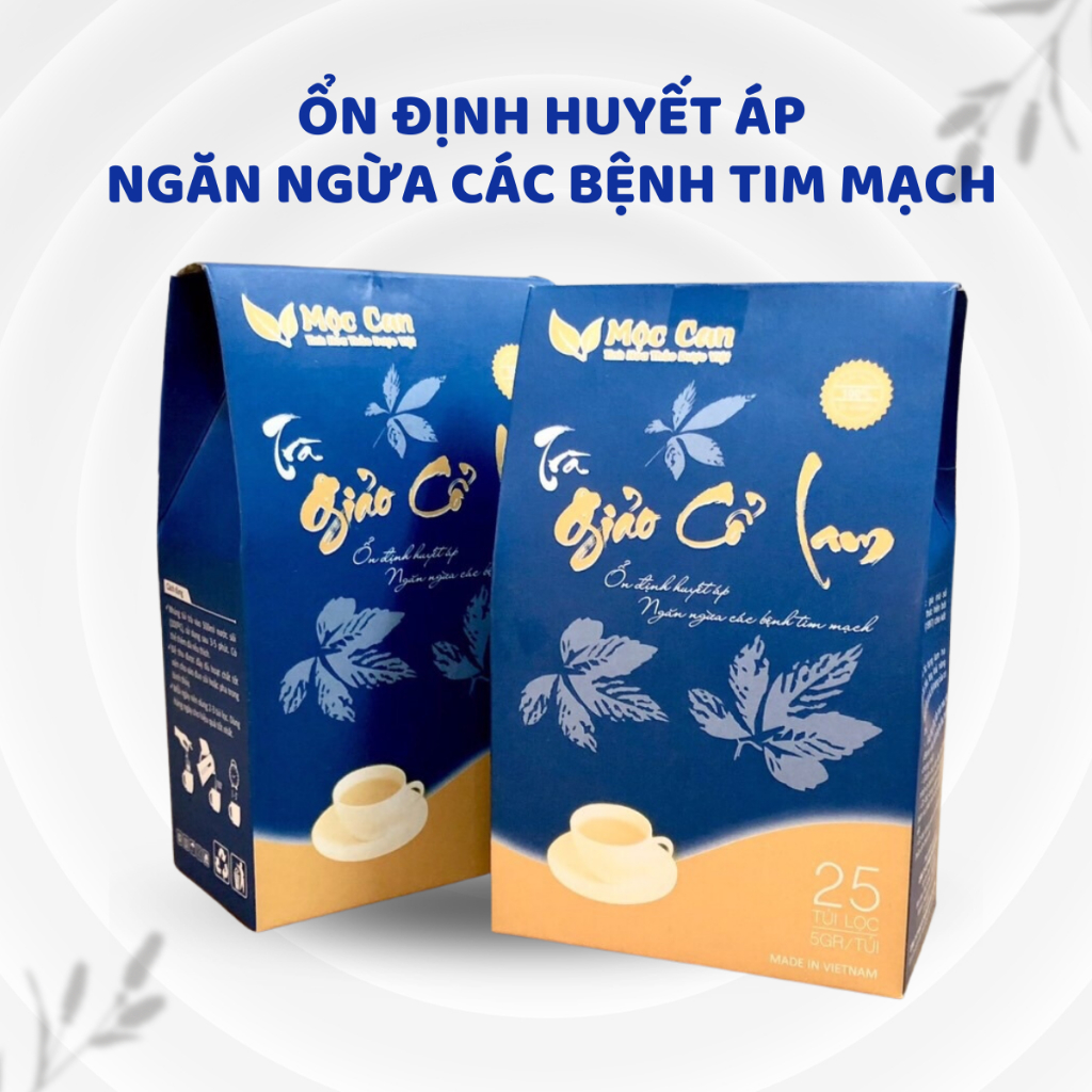 Trà Giảo Cổ Lam Mộc Can ổn định huyết áp, giảm xơ vữa mạch máu, giảm mỡ máu mỡ nội tạng, trà giảo cổ lam giảm cân