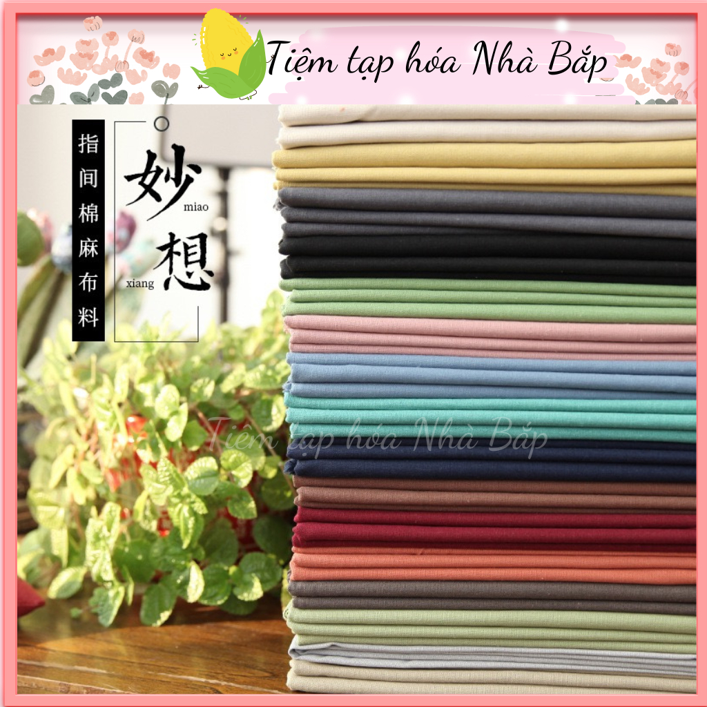 Vải Linen Bột Hàng Cao Cấp 32 Màu Siêu Đẹp