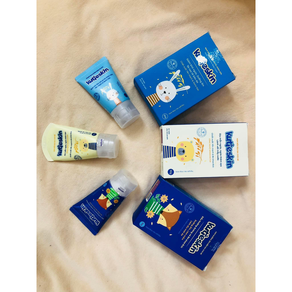 KUTIESKIN Kem Bôi Da Chăm Sóc Da Hết Chàm Sữa Mẩn Ngứa Hăm Dưỡng Ẩm Tub 30g