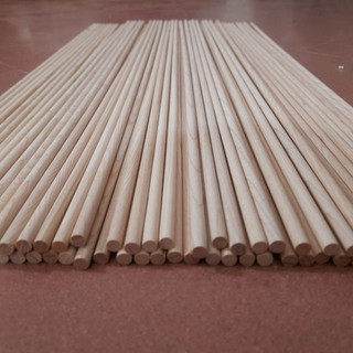 (Hàng đẹp HCM) Combo 10 thanh gỗ tròn phi 8mm 20-30-40-50cm