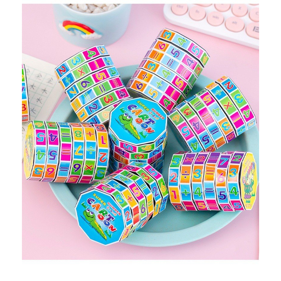 Đồ chơi Rubic toán học - rubik cho bé tập làm phép tính - giúp bé phát triển kỹ năng tư duy