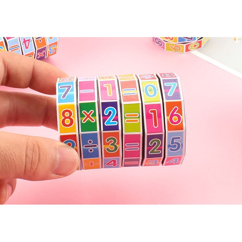 Đồ chơi Rubic toán học - rubik cho bé tập làm phép tính - giúp bé phát triển kỹ năng tư duy