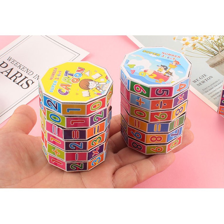 Đồ chơi Rubic toán học - rubik cho bé tập làm phép tính - giúp bé phát triển kỹ năng tư duy