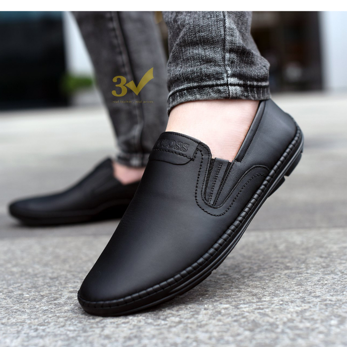 Giày lười nam da bò kiểu dáng Classic - Giày Mọi Nam 3V129