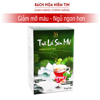 Trà Lá Sen MV - cỏ ngọt Lotuf Leaf Tea - thải độc , thanh nhiệt , mát gan, hỗ trợ giảm mỡ , giảm béo, giảm cân - hộp 25g