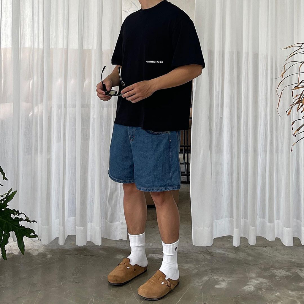 Áo thun unisex nam nữ Born Poor Die Rich local brand form rộng 100% cotton 250gsm bo cổ dày dặn 98stu