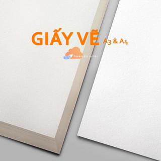 Giấy vẽ A3, A4. Giấy vẽ phác thảo, giấy vẽ màu nước